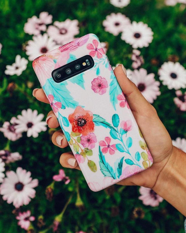 Out And About | Light Pink Floral Samsung Case Samsung Case get.casely 