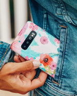 Out And About | Light Pink Floral Samsung Case Samsung Case get.casely 