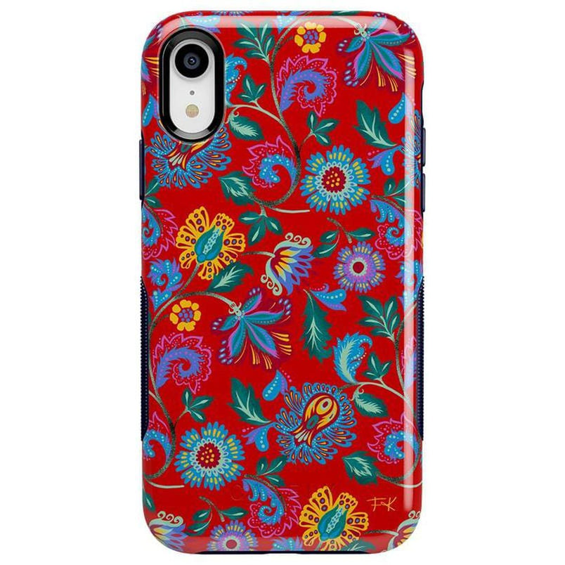 Painted Flowers | Frida Kahlo Floral Case iPhone Case get.casely Bold iPhone XR