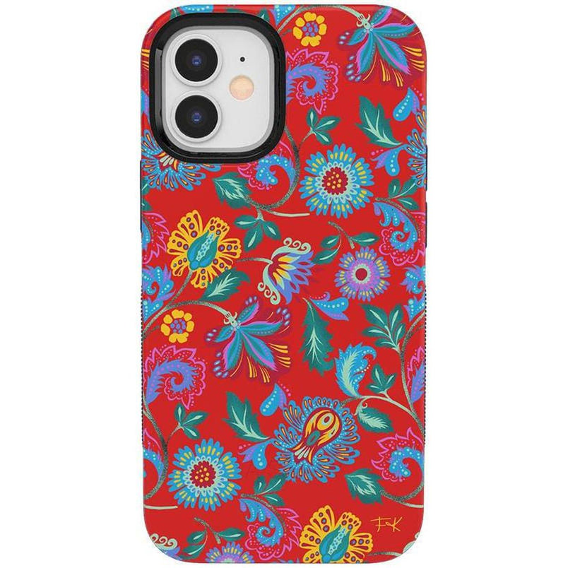 Painted Flowers | Frida Kahlo Floral Case iPhone Case get.casely Bold + MagSafe® iPhone 12