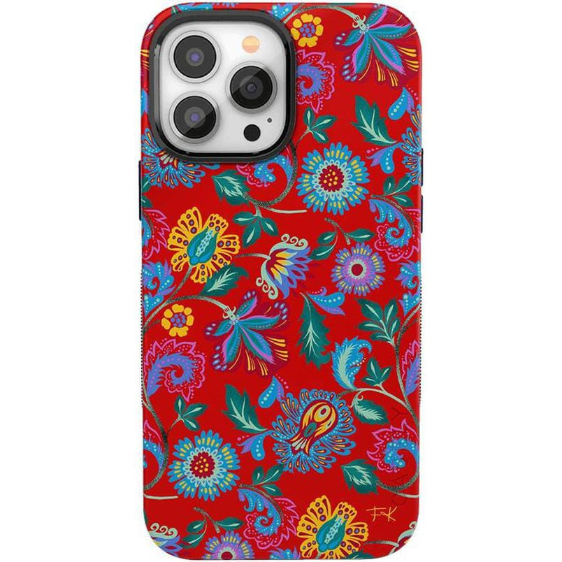 Painted Flowers | Frida Kahlo Floral Case iPhone Case get.casely Bold + MagSafe® iPhone 13 Pro Max