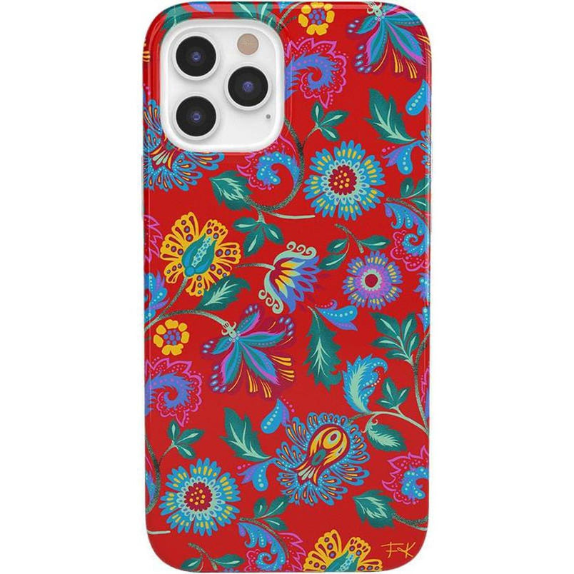 Painted Flowers | Frida Kahlo Floral Case iPhone Case get.casely Classic iPhone 12 Pro Max