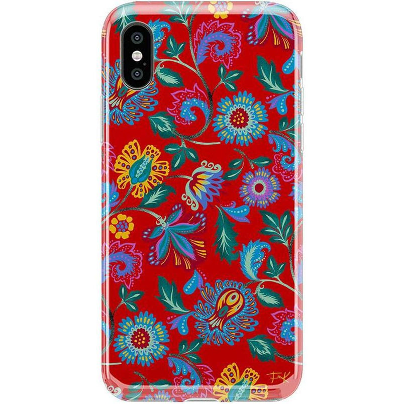 Painted Flowers | Frida Kahlo Floral Case iPhone Case get.casely Classic iPhone XS Max