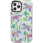 Pastel Gardens | Watercolor Elephant Floral Case iPhone Case get.casely Bold + MagSafe® iPhone 12 Pro Max 