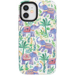 Pastel Gardens | Watercolor Elephant Floral Case iPhone Case get.casely Bold + MagSafe® iPhone 12 