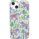 Pastel Gardens | Watercolor Elephant Floral Case iPhone Case get.casely Classic iPhone 13 Mini 