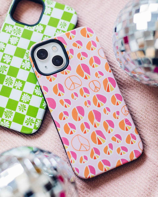 Peace Out | Groovy Peace Sign Case iPhone Case get.casely 