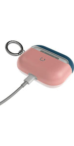 Pink & Navy Blue | Colorblock AirPods Case AirPods Case get.casely 