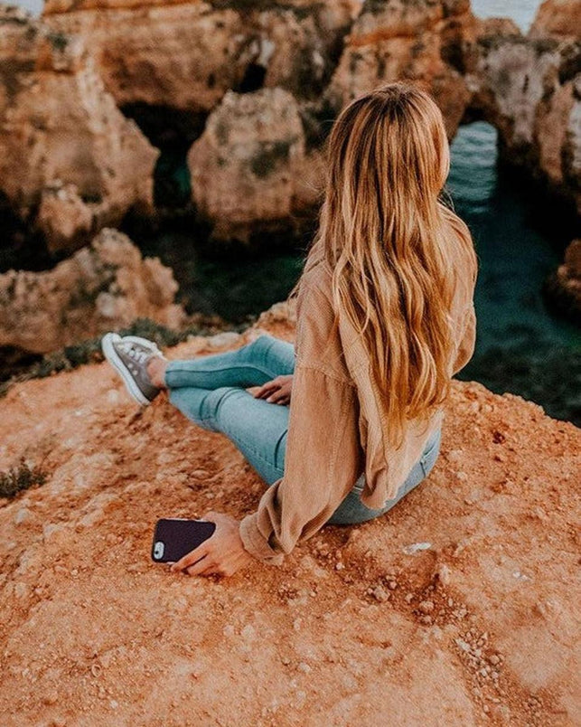 Plum Purple on Light Purple | Ultra-Protective Bold Case iPhone Case get.casely 