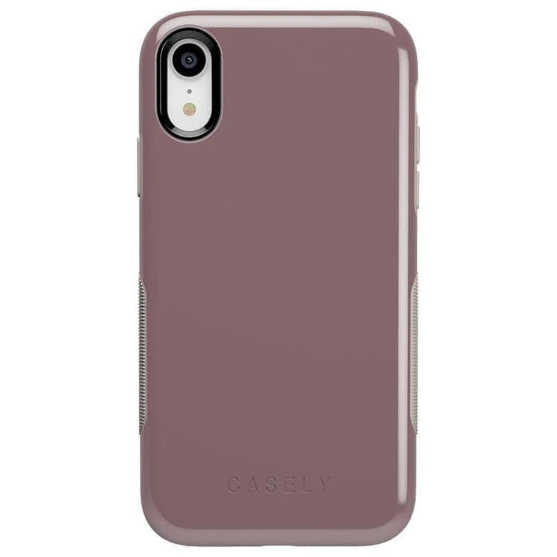 Purple Taupe on Nude | Ultra-Protective Bold Case iPhone Case get.casely Bold iPhone XR 