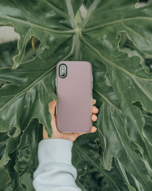 Purple Taupe on Nude | Ultra-Protective Bold Case iPhone Case get.casely 