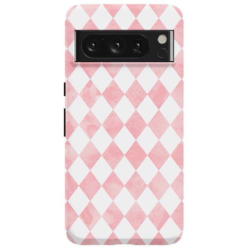 Queen of Diamonds | Pink Watercolor Case Phone Case Casetry Essential Google Pixel 8 Pro