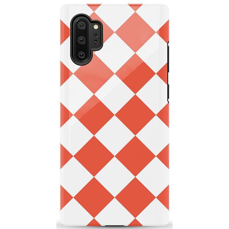 Red Checkerboard | High Contrast Design Case Phone Case Casetry Essential Galaxy Note 10 Plus