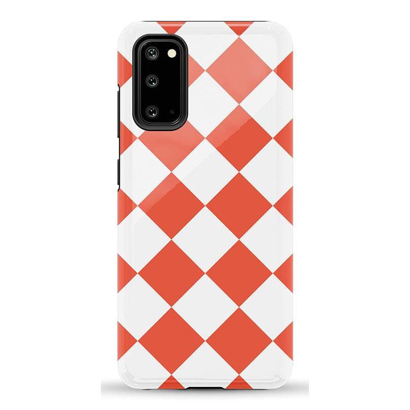 Red Checkerboard | High Contrast Design Case Phone Case Casetry Essential Galaxy S20