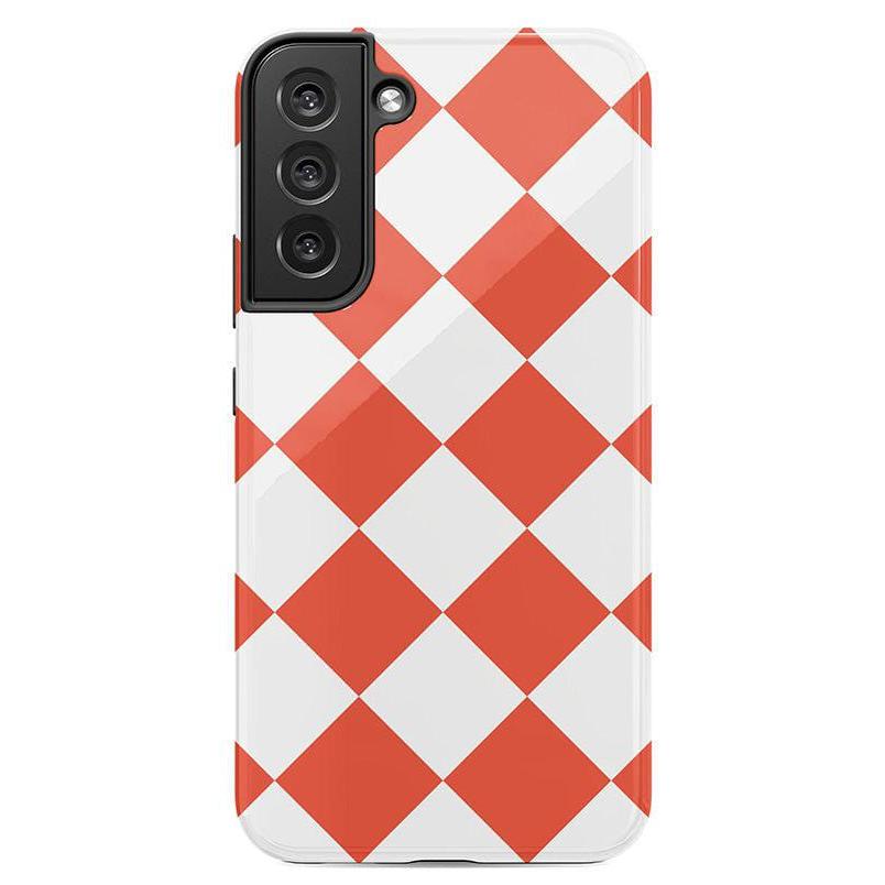 Red Checkerboard | High Contrast Design Case Phone Case Casetry Essential Galaxy S22 Plus