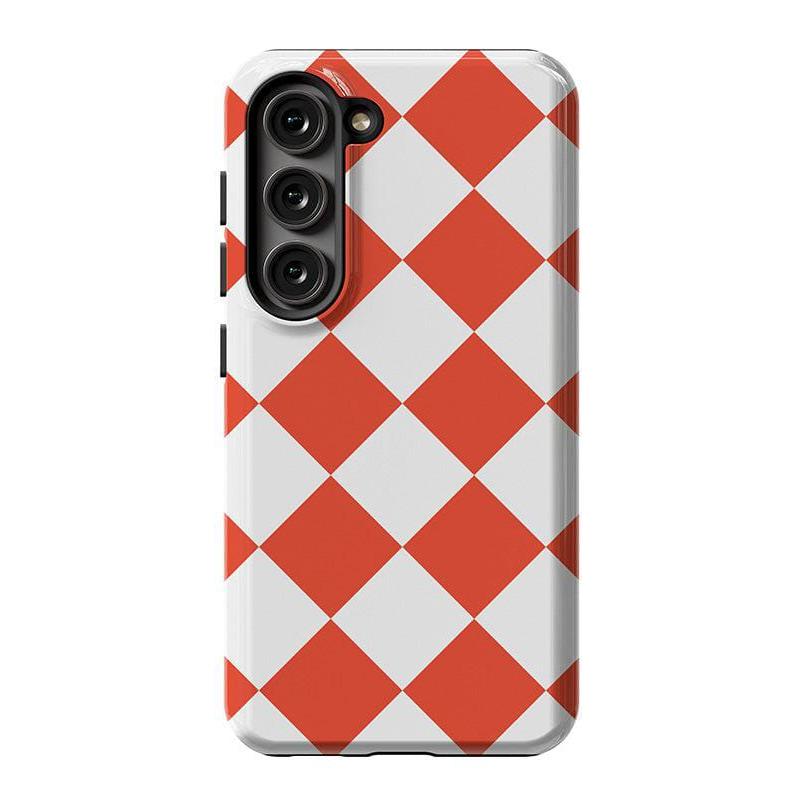 Red Checkerboard | High Contrast Design Case Phone Case Casetry Essential Galaxy S24