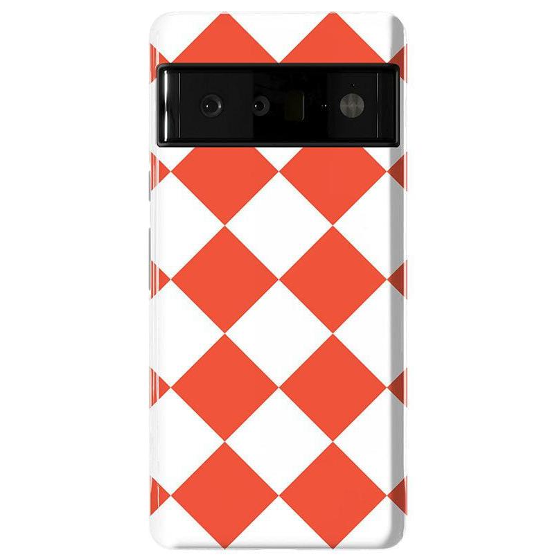 Red Checkerboard | High Contrast Design Case Phone Case Casetry Essential Google Pixel 6 Pro