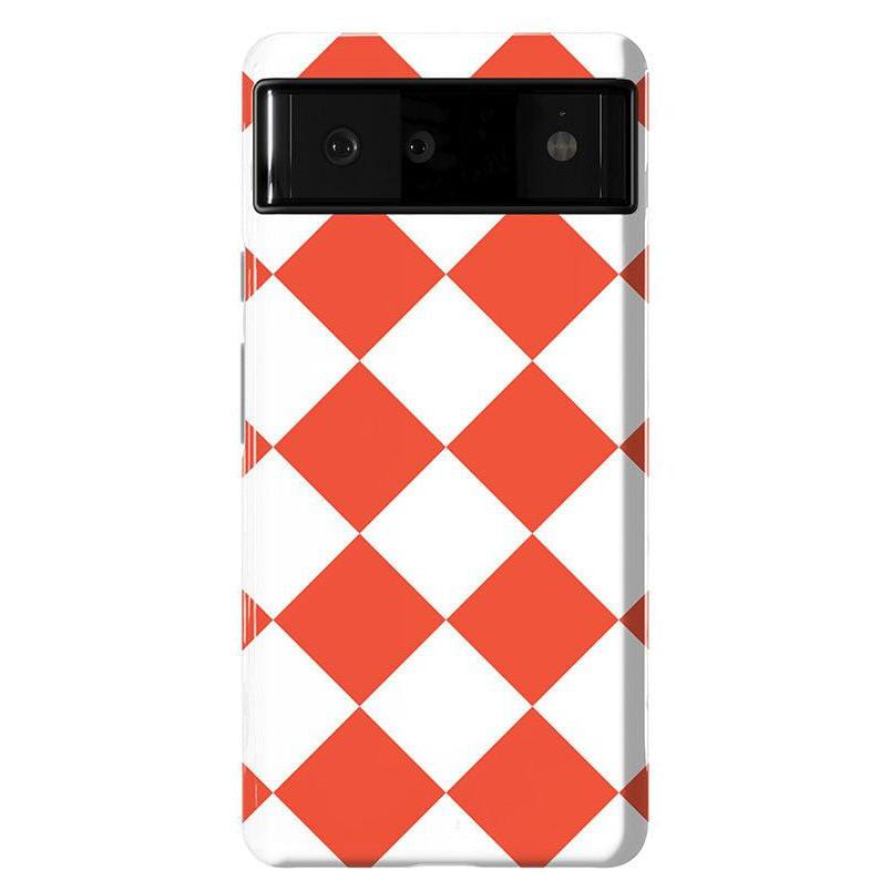 Red Checkerboard | High Contrast Design Case Phone Case Casetry Essential Google Pixel 6