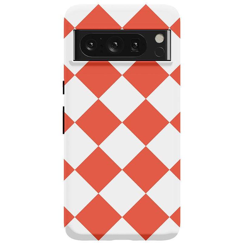 Red Checkerboard | High Contrast Design Case Phone Case Casetry Essential Google Pixel 8 Pro
