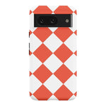 Red Checkerboard | High Contrast Design Case Phone Case Casetry Essential Google Pixel 8