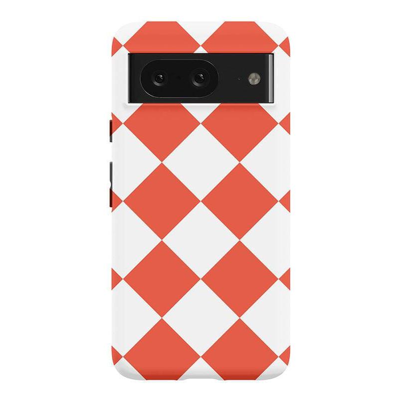 Red Checkerboard | High Contrast Design Case Phone Case Casetry Essential Google Pixel 8