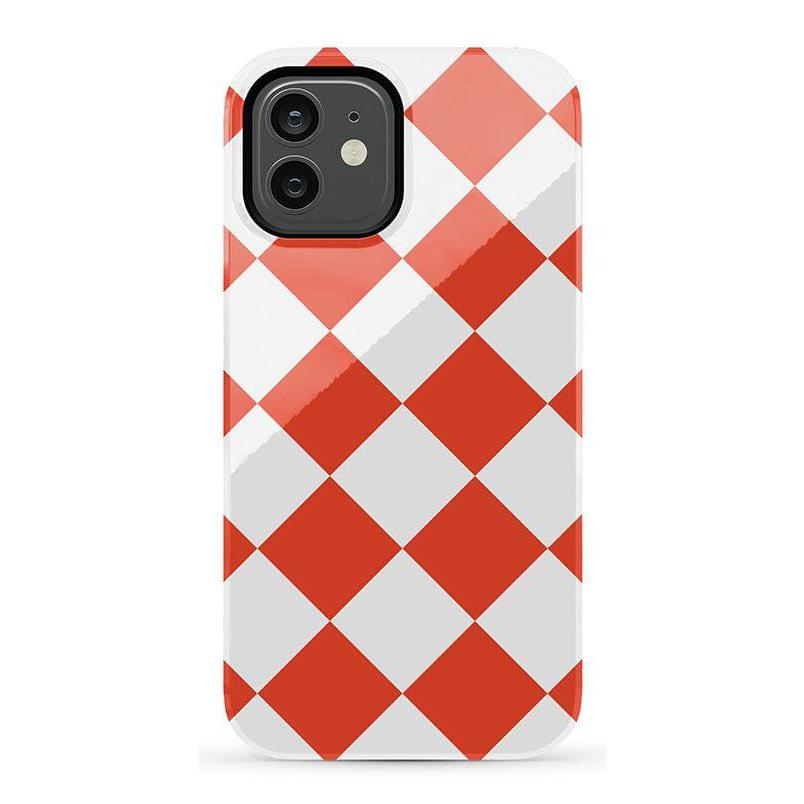 Red Checkerboard | High Contrast Design Case Phone Case Casetry Essential iPhone 12 Pro