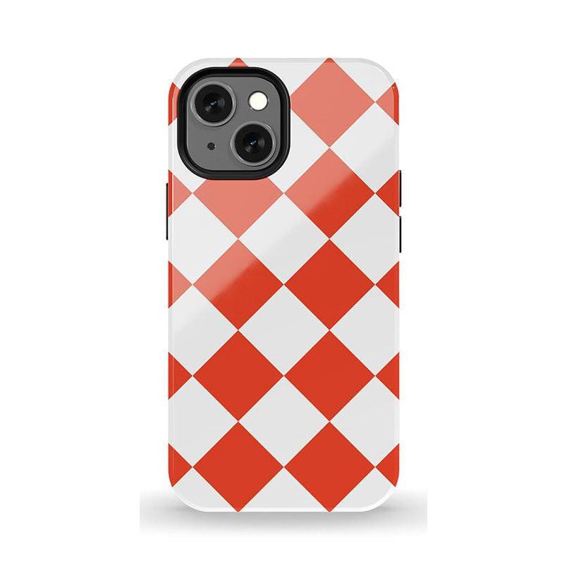 Red Checkerboard | High Contrast Design Case Phone Case Casetry Essential + MagSafe® iPhone 13 Mini