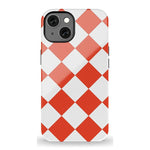 Red Checkerboard | High Contrast Design Case Phone Case Casetry Essential + MagSafe® iPhone 13