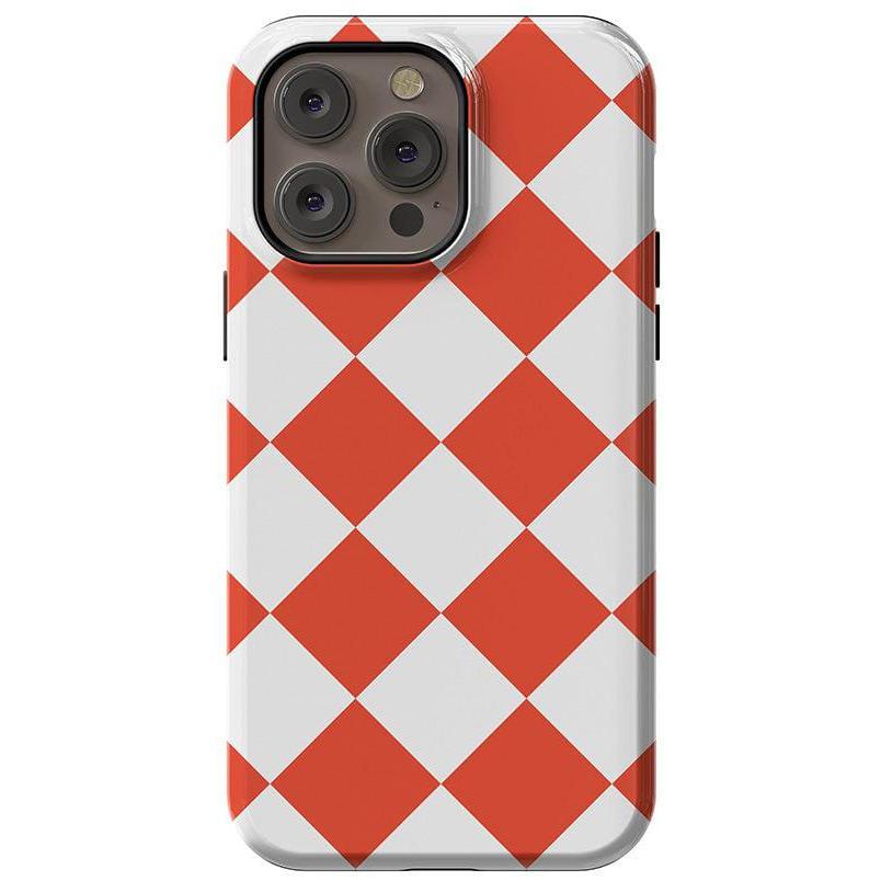 Red Checkerboard | High Contrast Design Case Phone Case Casetry Essential + MagSafe® iPhone 14 Pro Max