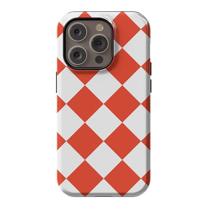 Red Checkerboard | High Contrast Design Case Phone Case Casetry Essential + MagSafe® iPhone 14 Pro