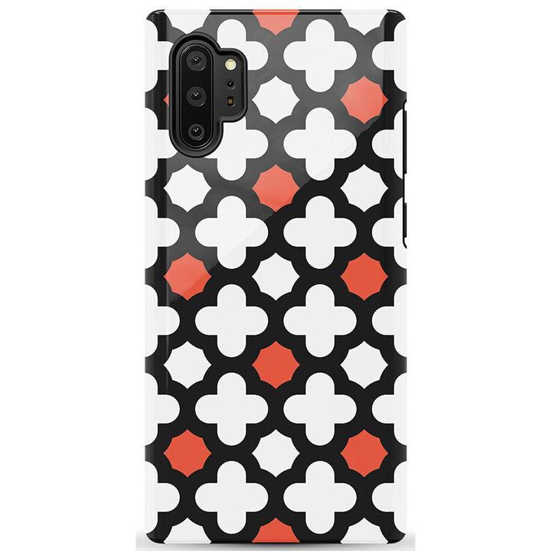 Red Lattice Tile | High Contrast Design Case Phone Case Casetry Essential Galaxy Note 10 Plus