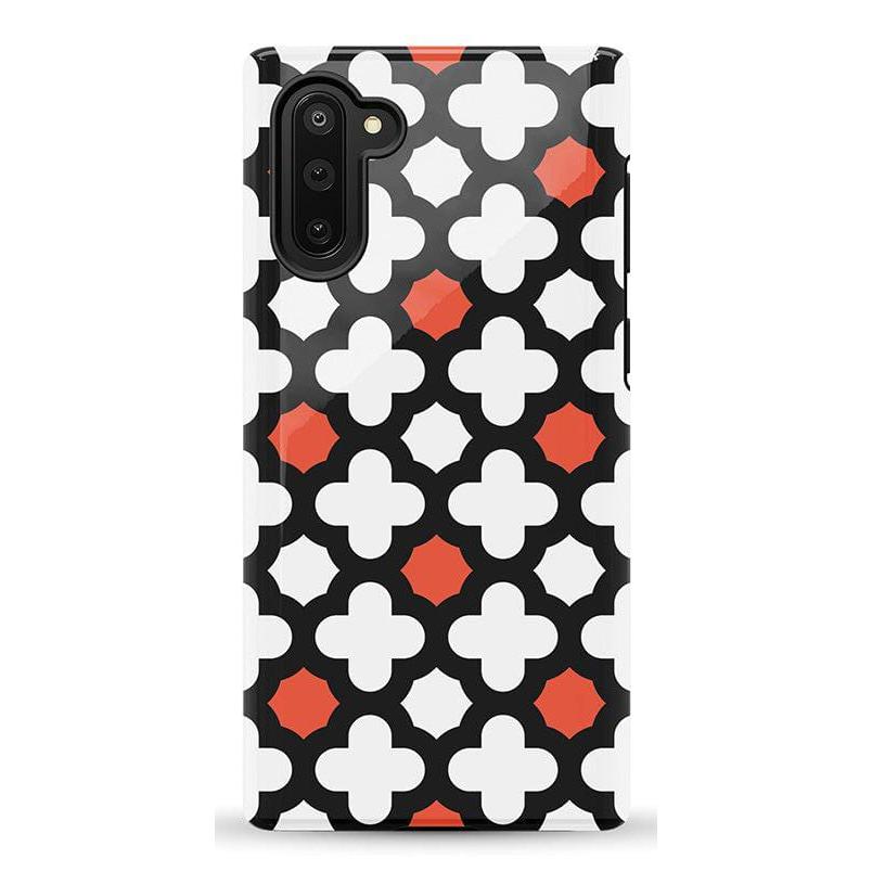 Red Lattice Tile | High Contrast Design Case Phone Case Casetry Essential Galaxy Note 10
