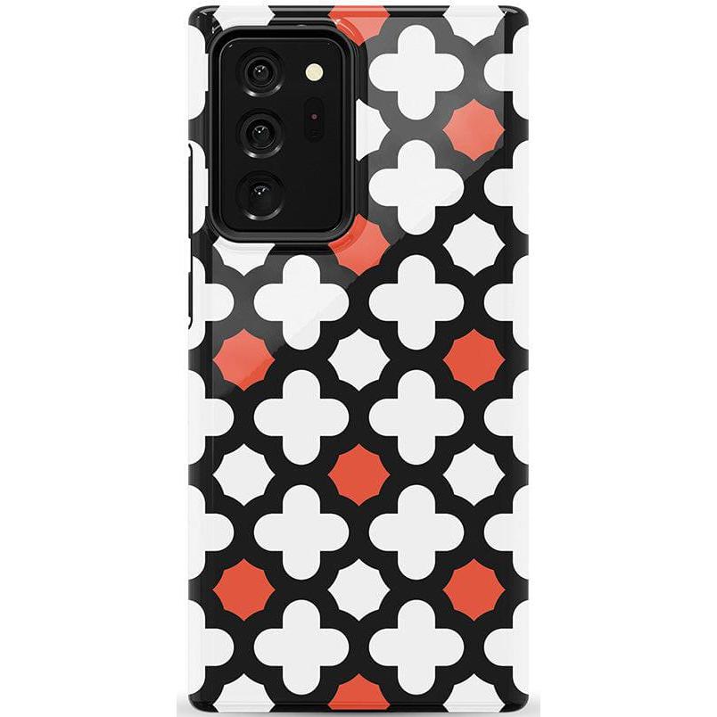 Red Lattice Tile | High Contrast Design Case Phone Case Casetry Essential Galaxy Note 20 Ultra