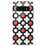 Red Lattice Tile | High Contrast Design Case Phone Case Casetry Essential Galaxy S10 Plus