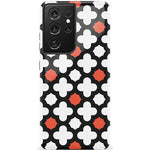 Red Lattice Tile | High Contrast Design Case Phone Case Casetry Essential Galaxy S21 Ultra