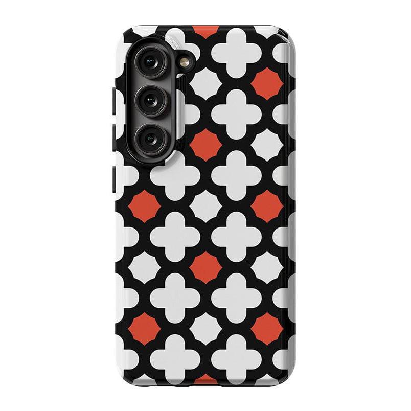 Red Lattice Tile | High Contrast Design Case Phone Case Casetry Essential Galaxy S24