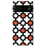 Red Lattice Tile | High Contrast Design Case Phone Case Casetry Essential Google Pixel 6 Pro