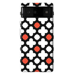 Red Lattice Tile | High Contrast Design Case Phone Case Casetry Essential Google Pixel 6