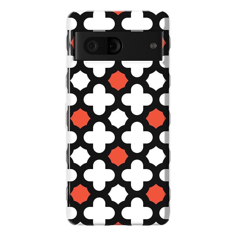 Red Lattice Tile | High Contrast Design Case Phone Case Casetry Essential Google Pixel 7