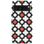 Red Lattice Tile | High Contrast Design Case Phone Case Casetry Essential Google Pixel 8 Pro