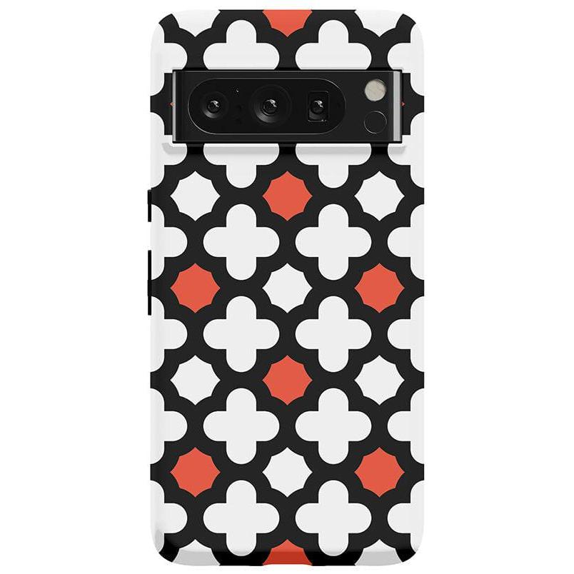 Red Lattice Tile | High Contrast Design Case Phone Case Casetry Essential Google Pixel 8 Pro