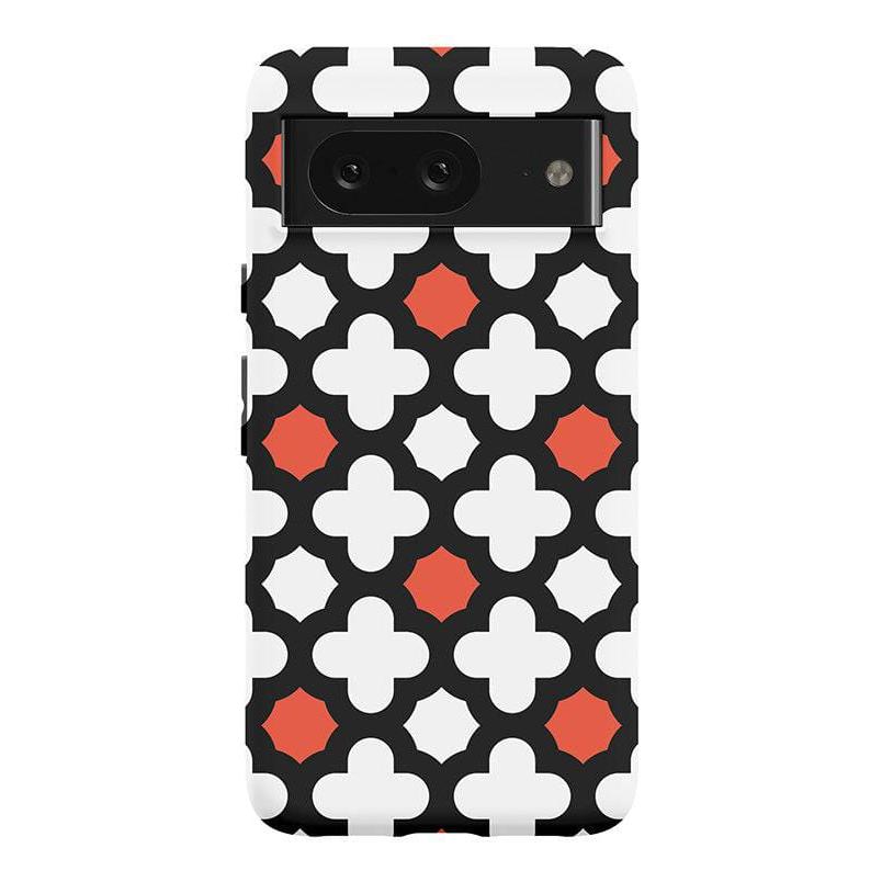 Red Lattice Tile | High Contrast Design Case Phone Case Casetry Essential Google Pixel 8