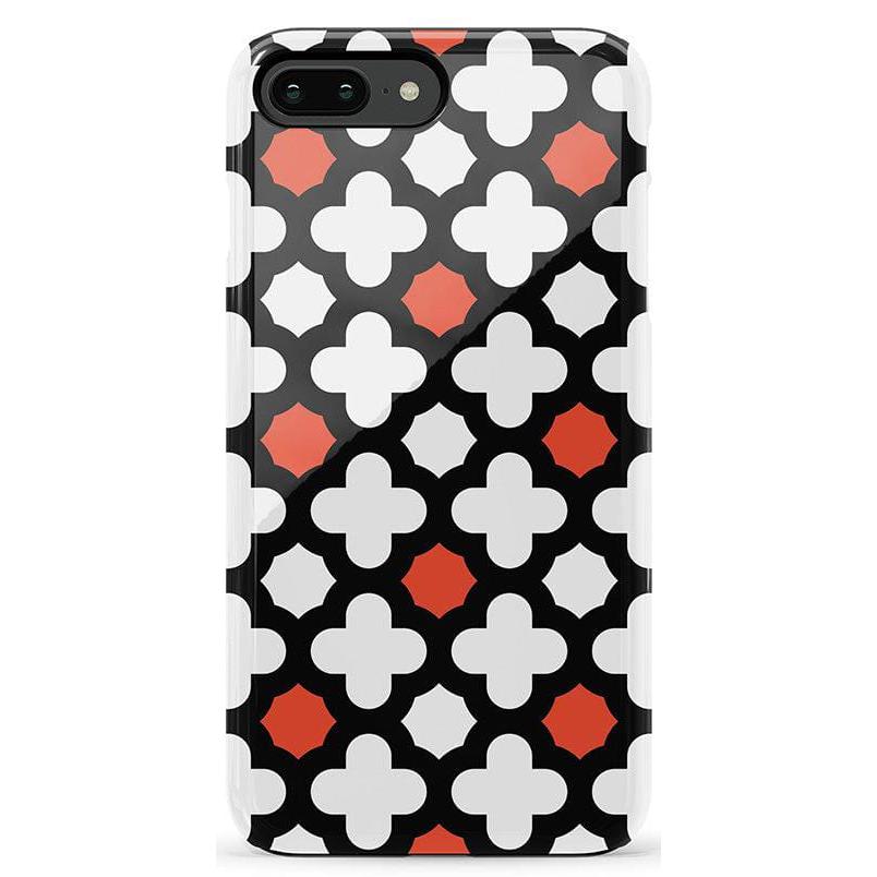 Red Lattice Tile | High Contrast Design Case Phone Case Casetry Essential iPhone 6/7/8 Plus