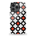 Red Lattice Tile | High Contrast Design Case Phone Case Casetry Essential + MagSafe® iPhone 13 Pro
