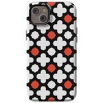 Red Lattice Tile | High Contrast Design Case Phone Case Casetry Essential + MagSafe® iPhone 14 Plus