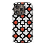 Red Lattice Tile | High Contrast Design Case Phone Case Casetry Essential + MagSafe® iPhone 14 Pro