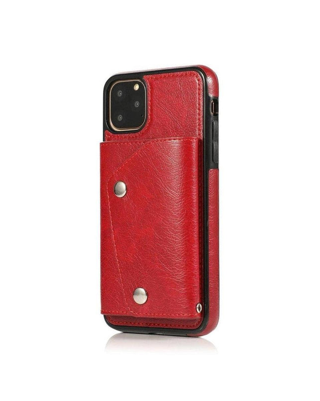 Red Vegan Leather | Wallet Case iPhone Case get.casely 
