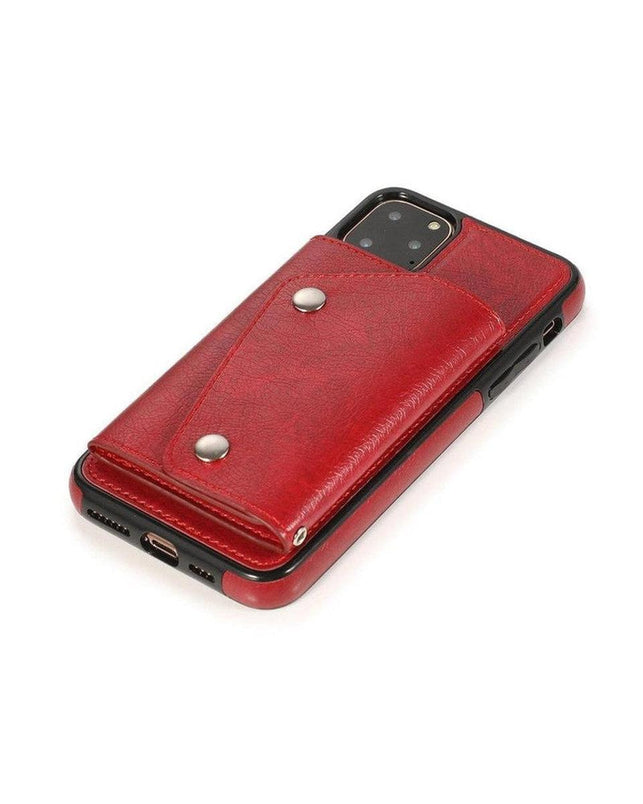 Red Vegan Leather | Wallet Case iPhone Case get.casely 