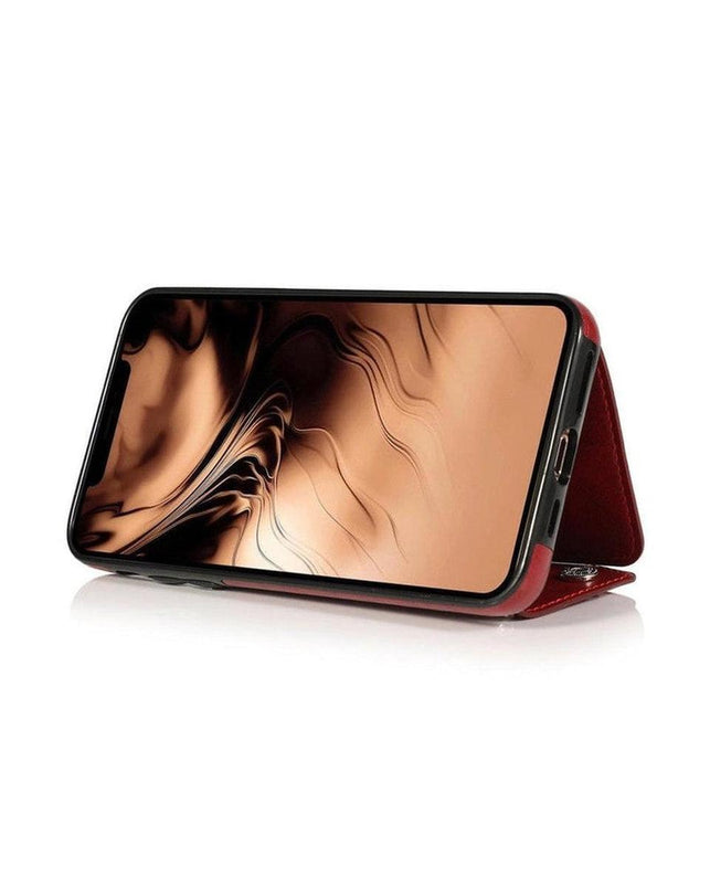 Red Vegan Leather | Wallet Case iPhone Case get.casely 