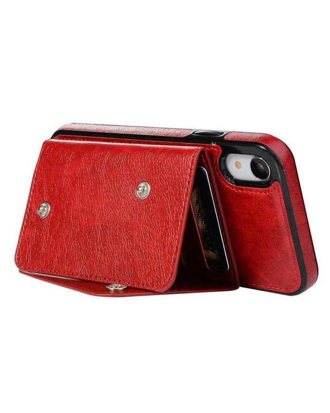 Red Vegan Leather | Wallet Case iPhone Case get.casely 